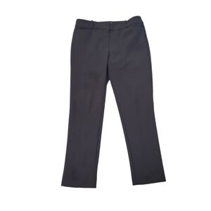 Loft Women's Black Skinny Flat Front‎ Zipper Closure Dress Trousers Pants 10